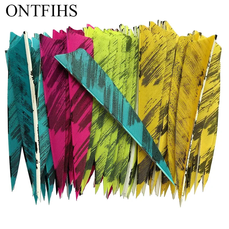 camo shield arrow feathers for archery arrows