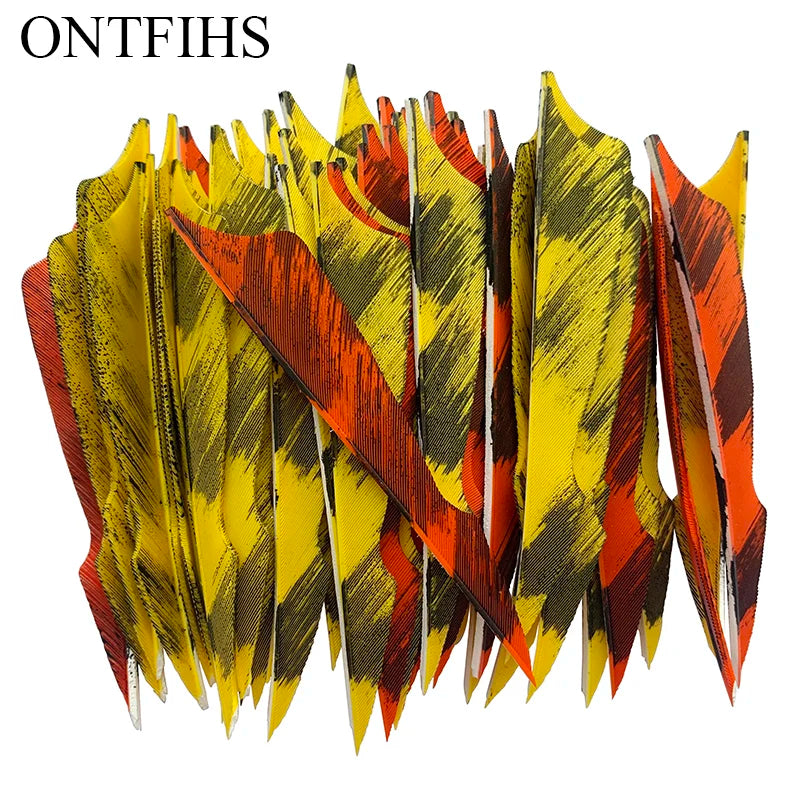 4 inch camo sting arrow feathers turkey feather fletching