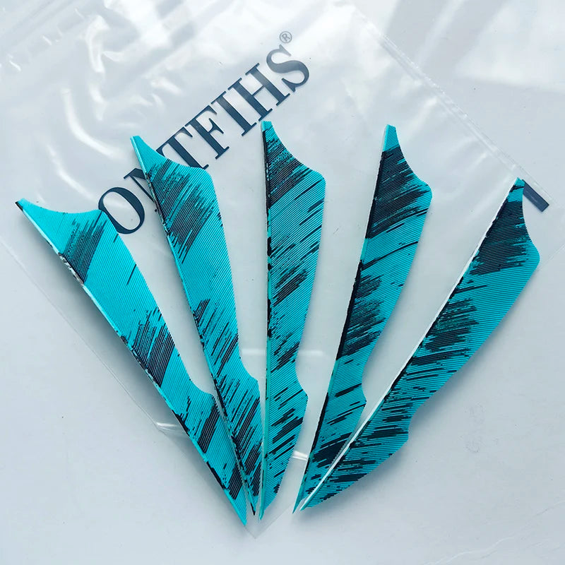 ONTFIHS camo arrow feathers for traditional archery