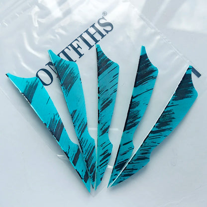 ONTFIHS camo arrow feathers for traditional archery