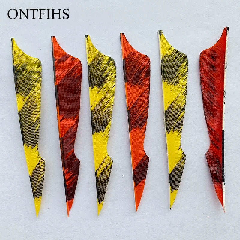 4 inch archery arrow feathers camo pattern