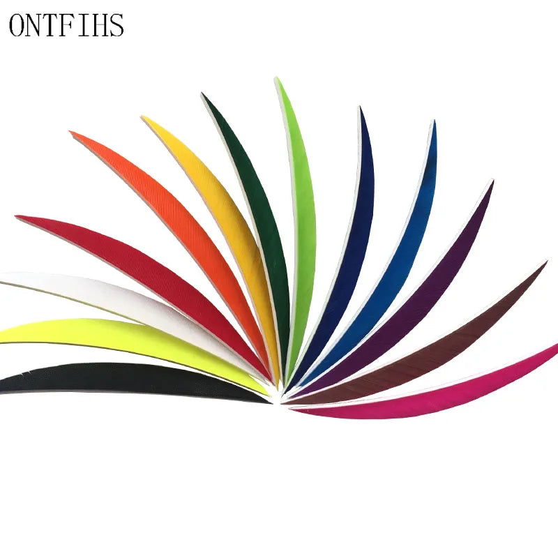 5 inch archery arrow feather fletching banana cutfletches