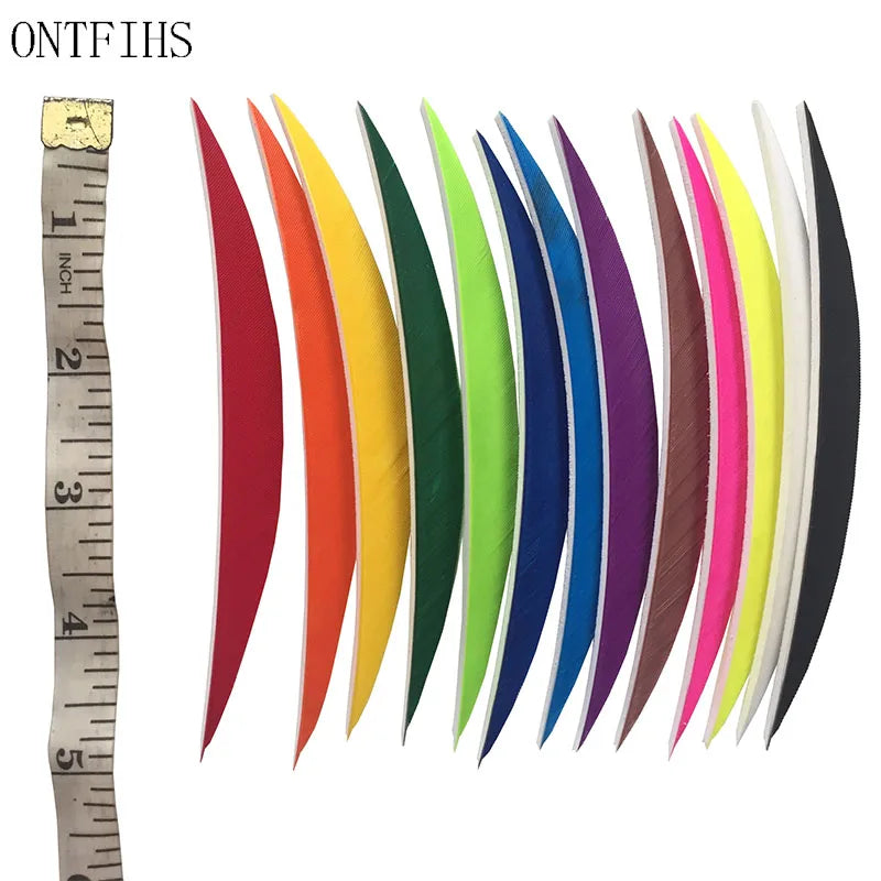 5 inch banana arrow feathers turkey feather fletching