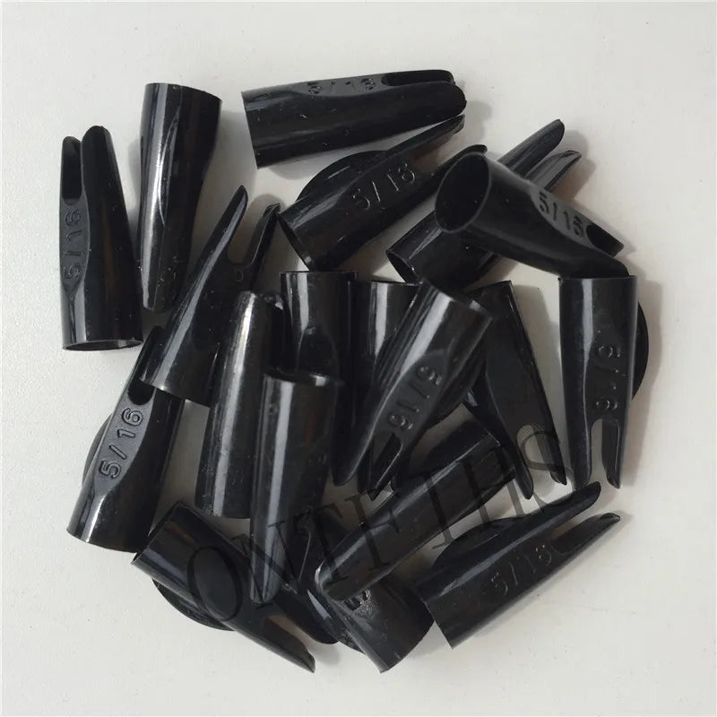 Premium Arrow Nocks 5/16" 11/32" – 100Pcs for Traditional Wood Arrows