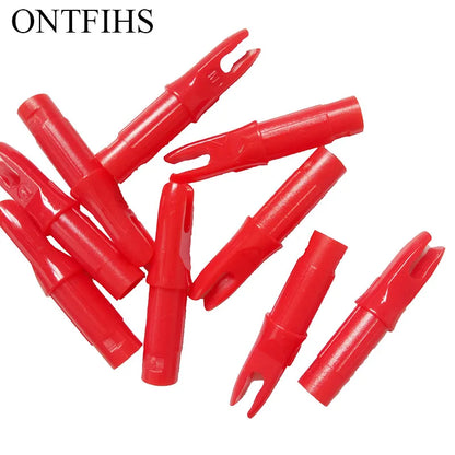 ONTFIHS 100 PCS Push-In Nocks For ID 6.2mm Arrow Shaft