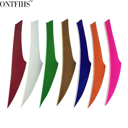 ONTFIHS 4" Solid Color King Arrow Feathers Fletchings