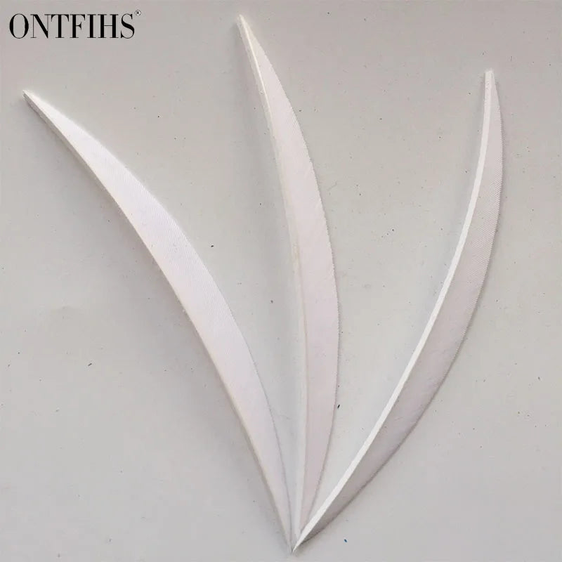 ONTFIHS 5" Solid Color Banana Arrow Feathers Fletchings