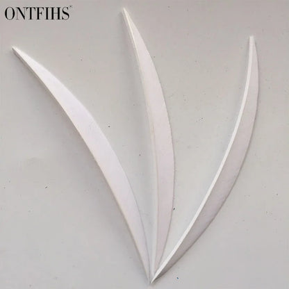 ONTFIHS 5" Solid Color Banana Arrow Feathers Fletchings