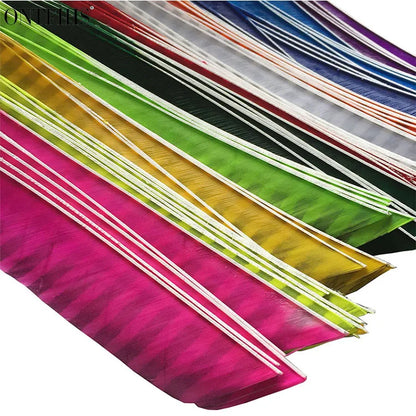 18Pcs/Lot ONTFIHS Archery Fletches Striped Full Length Real Turkey Feather Arrow Feather Fletchings