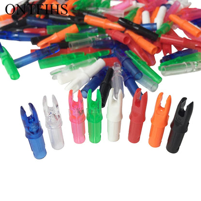 ONTFIHS 100 PCS Push-In Nocks For ID 6.2mm Arrow Shaft