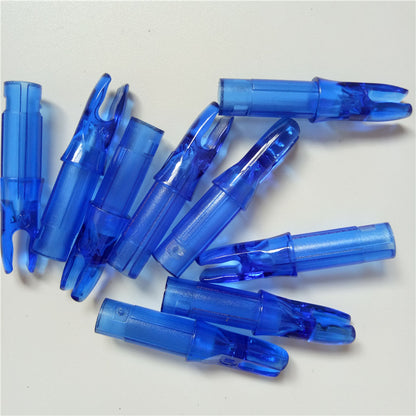 100Pcs Plastic Archery Arrow Push-In Nocks for Arrows 6.2mm Diameter