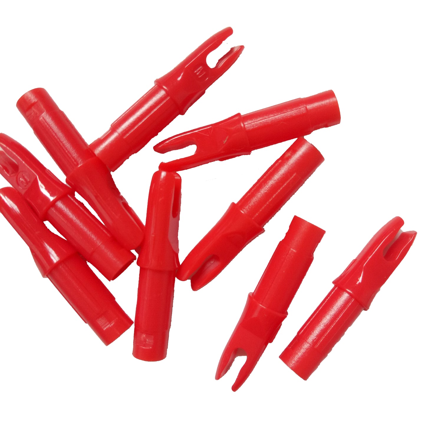 100Pcs Plastic Archery Arrow Push-In Nocks for Arrows 6.2mm Diameter