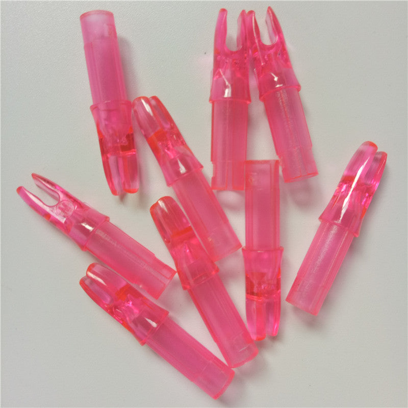100Pcs Plastic Archery Arrow Push-In Nocks for Arrows 6.2mm Diameter