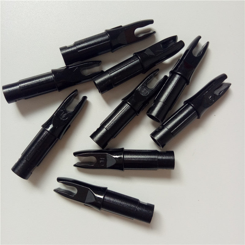100Pcs Plastic Archery Arrow Push-In Nocks for Arrows 6.2mm Diameter