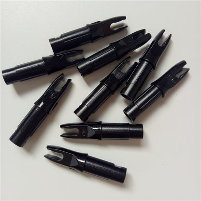100Pcs Plastic Archery Arrow Push-In Nocks for Arrows 6.2mm Diameter