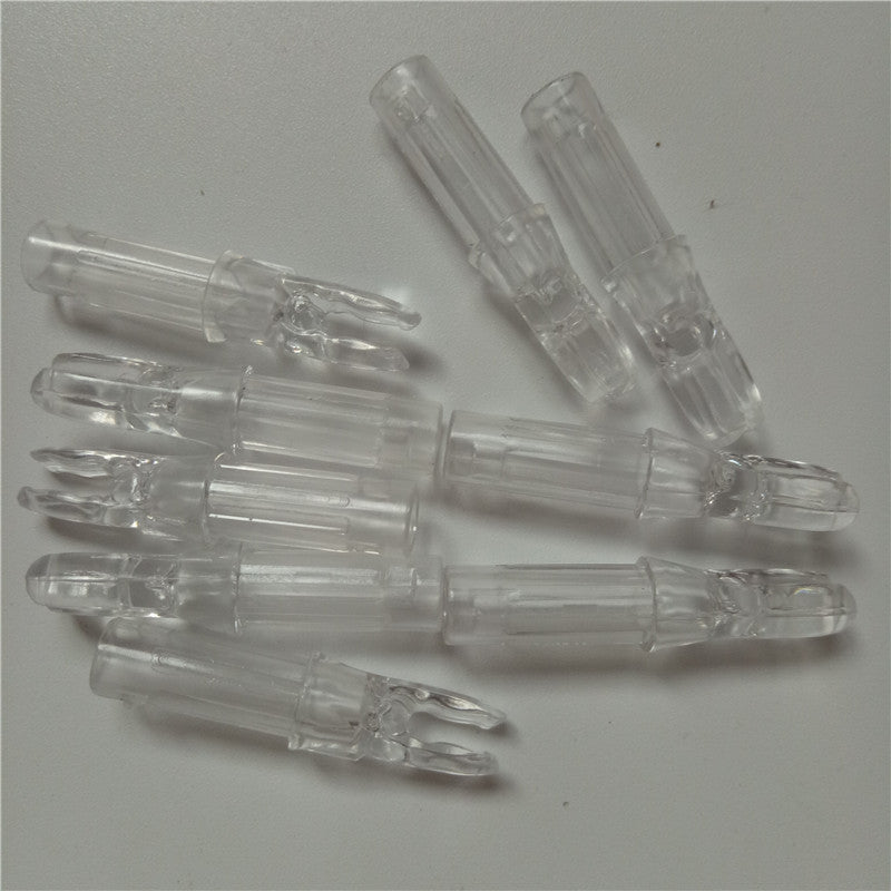 100Pcs Plastic Archery Arrow Push-In Nocks for Arrows 6.2mm Diameter