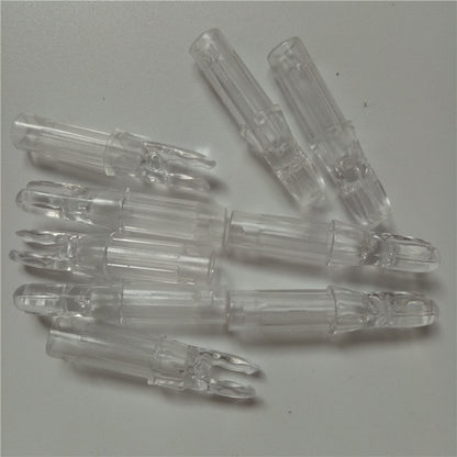 100Pcs Plastic Archery Arrow Push-In Nocks for Arrows 6.2mm Diameter