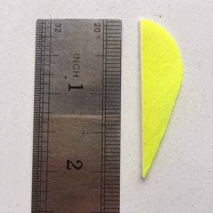 2 Inch Parabolic Turkey Feather Arrow Fletching – Solid Color Archery Feathers 50 Pack