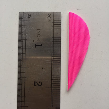 2 Inch Parabolic Turkey Feather Arrow Fletching – Solid Color Archery Feathers 50 Pack