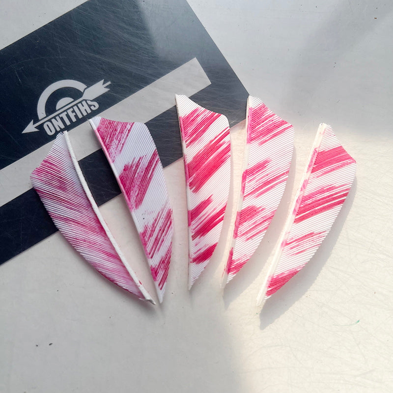 50Pcs 2inch Camo Shield Arrow Fletching Turkey Feathers DIY Accessories Hunting Shooting