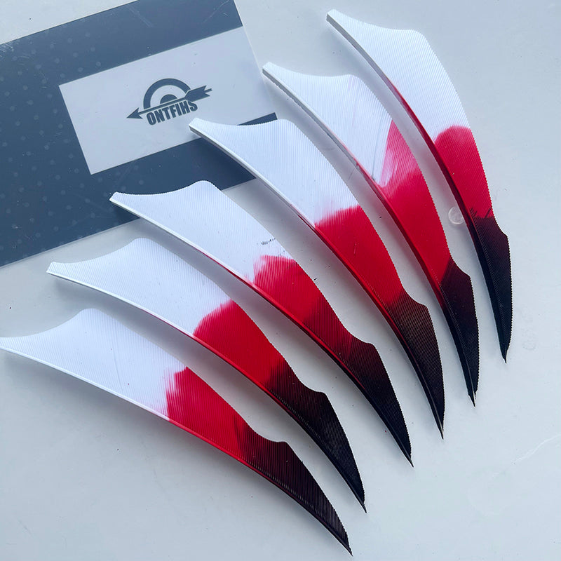 4 Inch Stings Gradient Colors Arrow Feathers - Turkey Feather Fletching