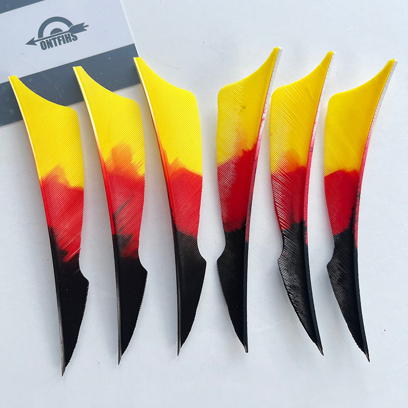 4 Inch Stings Gradient Colors Arrow Feathers - Turkey Feather Fletching