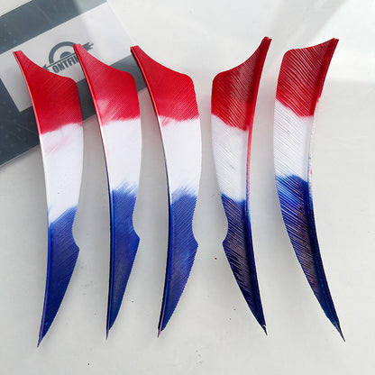 4 Inch Stings Gradient Colors Arrow Feathers - Turkey Feather Fletching