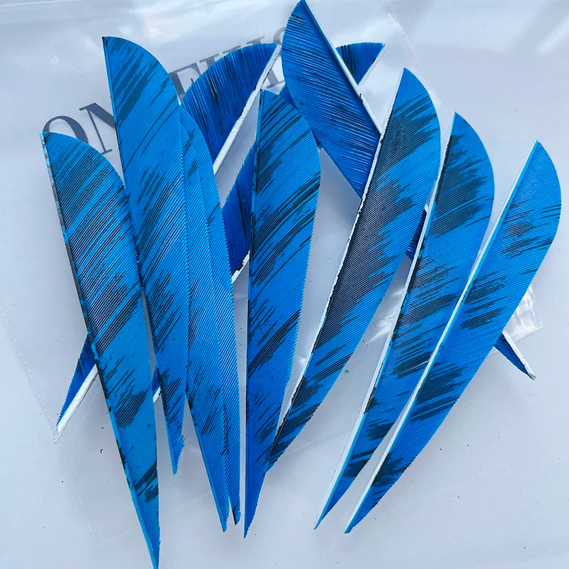 ONTFIHS 4" Paracolic Ink Painting Arrow Feathers Fletchings