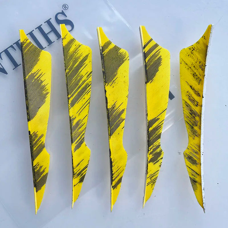 ONTFIHS 4 Inch Camo Sting Arrow Feathers Turkey Feather Archery Fletching