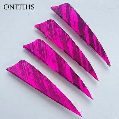 ONTFIHS 2" Shield Ink Painting Arrow Feathers Fletchings