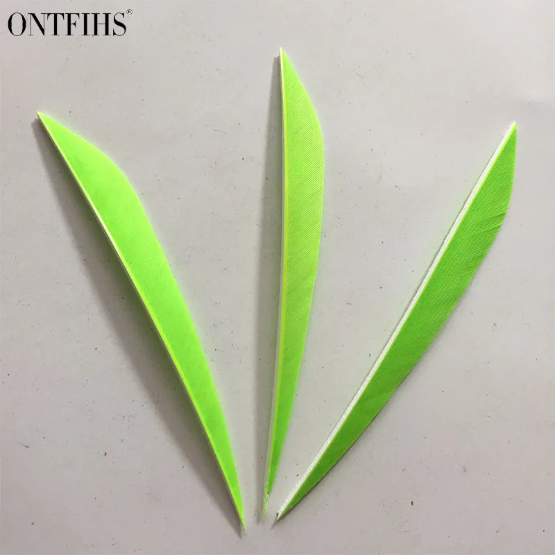 ONTFIHS 5inch Solid Color LIUYE Arrow Feathers Fletchings