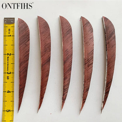 ONTFIHS 5" Parabolic Ink Painting Arrow Feathers Fletchings