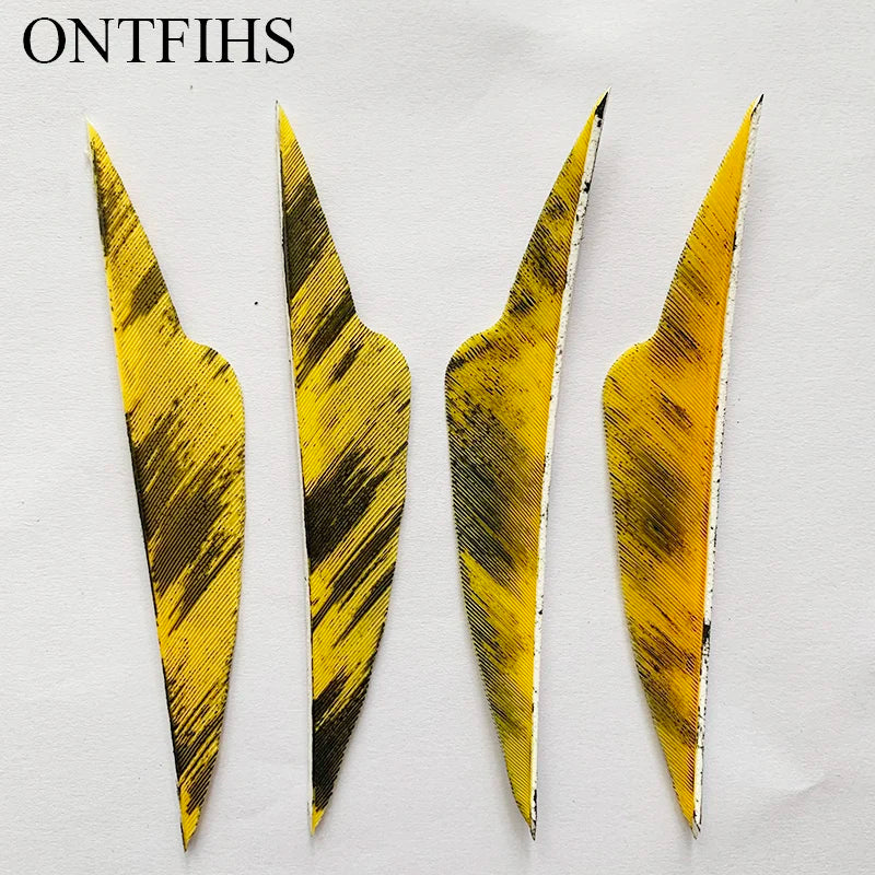 4 Inch Fangs Camo Arrow Feathers – Turkey Feather Archery Fletching