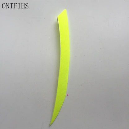 ONTFIHS 5inch Solid Color Traditional Kyudo Arrow Feathers Fletchings