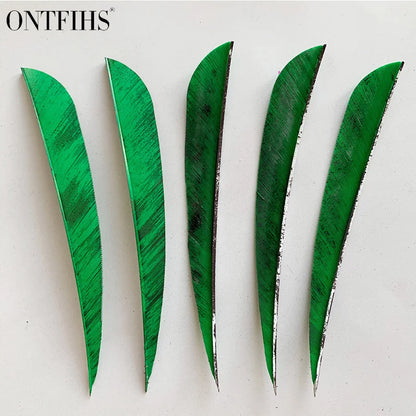 ONTFIHS 5" Parabolic Ink Painting Arrow Feathers Fletchings