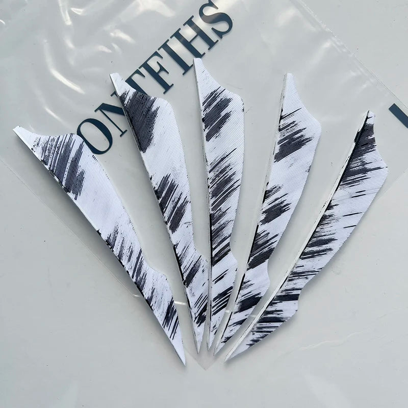 ONTFIHS 4 Inch Camo Sting Arrow Feathers Turkey Feather Archery Fletching