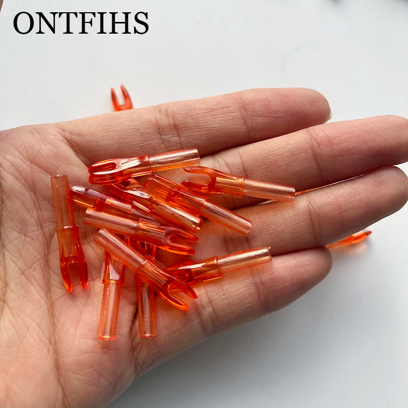 ONTFIHS 100 PCS Push-In Nocks For ID 4.2MM Arrow Shaft HG-NOCKS-3