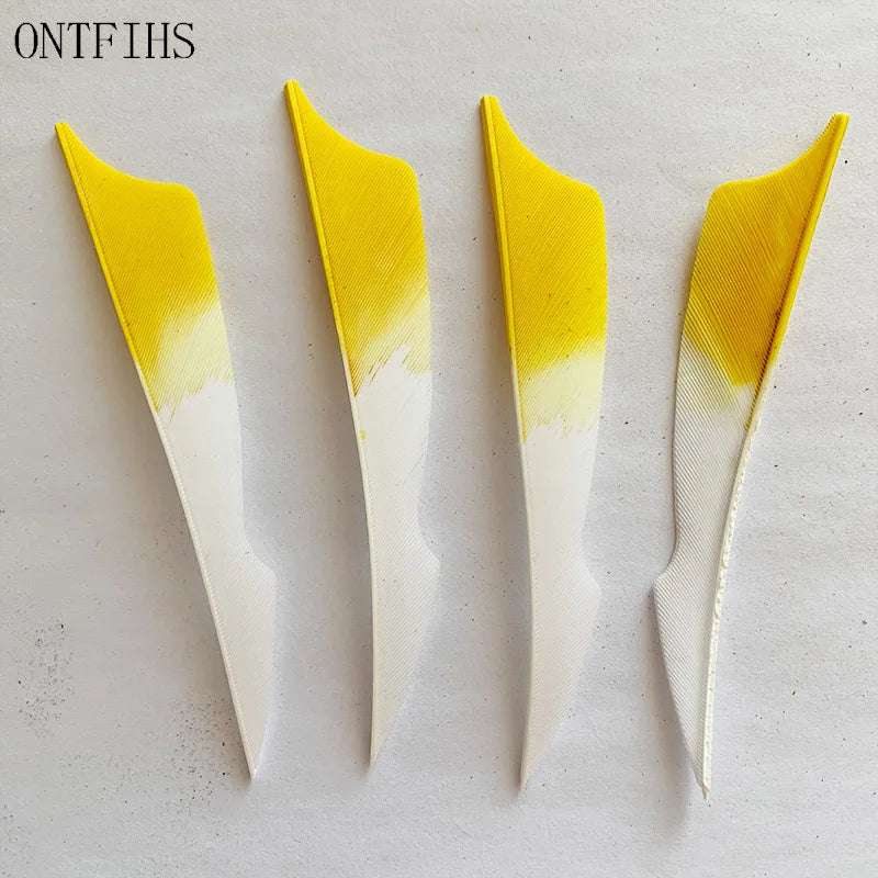 ONTFIHS 4" Gradient Colors Stings Arrow Feathers Fletchings