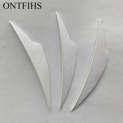 ONTFIHS 4" Solid Color Fangs Arrow Feathers Fletchings