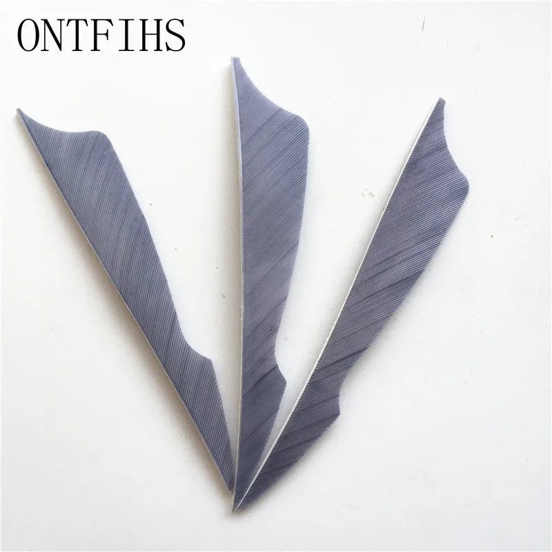 ONTFIHS 4" Solid Color Sting Arrow Feathers Fletchings