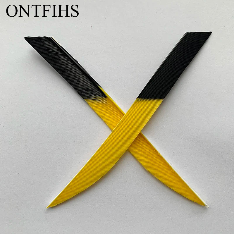 ONTFIHS 5" Kyodo Shape Arrow Feathers Fletchings