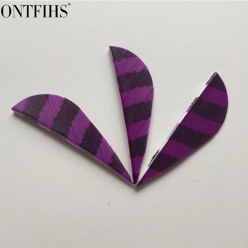 ONTFIHS 2" Parabolic Striped Arrow Feathers