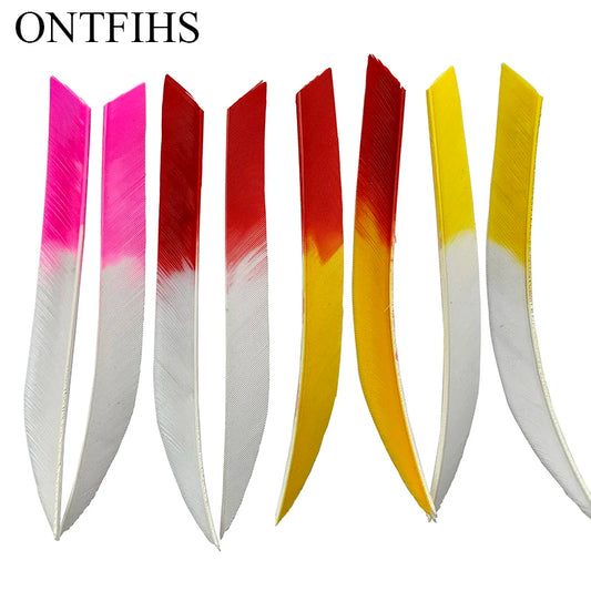 ONTFIHS 5" Kyodo Shape Arrow Feathers Fletchings