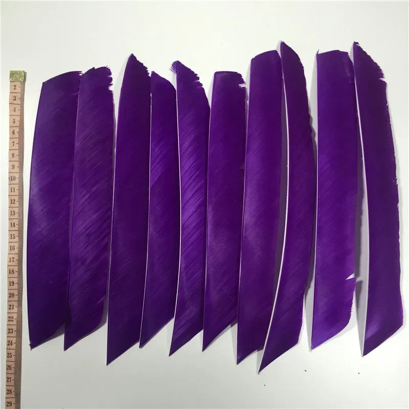 ONTFIHS 18~25CM Solid Color Full Length Arrow Feathers Fletchings