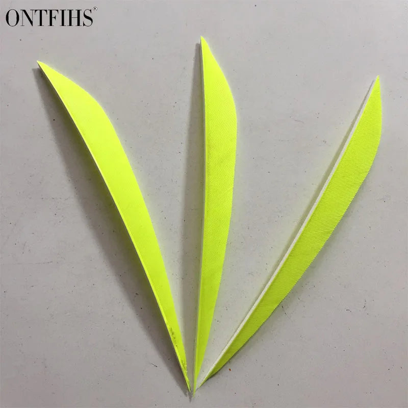 ONTFIHS 5inch Solid Color LIUYE Arrow Feathers Fletchings