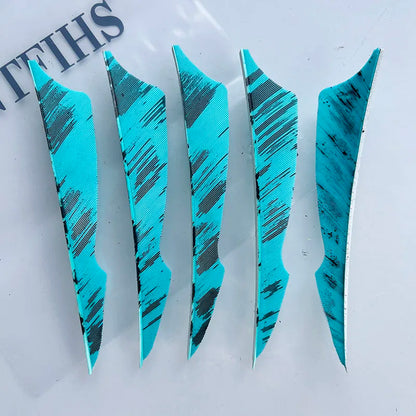 ONTFIHS 4 Inch Camo Sting Arrow Feathers Turkey Feather Archery Fletching