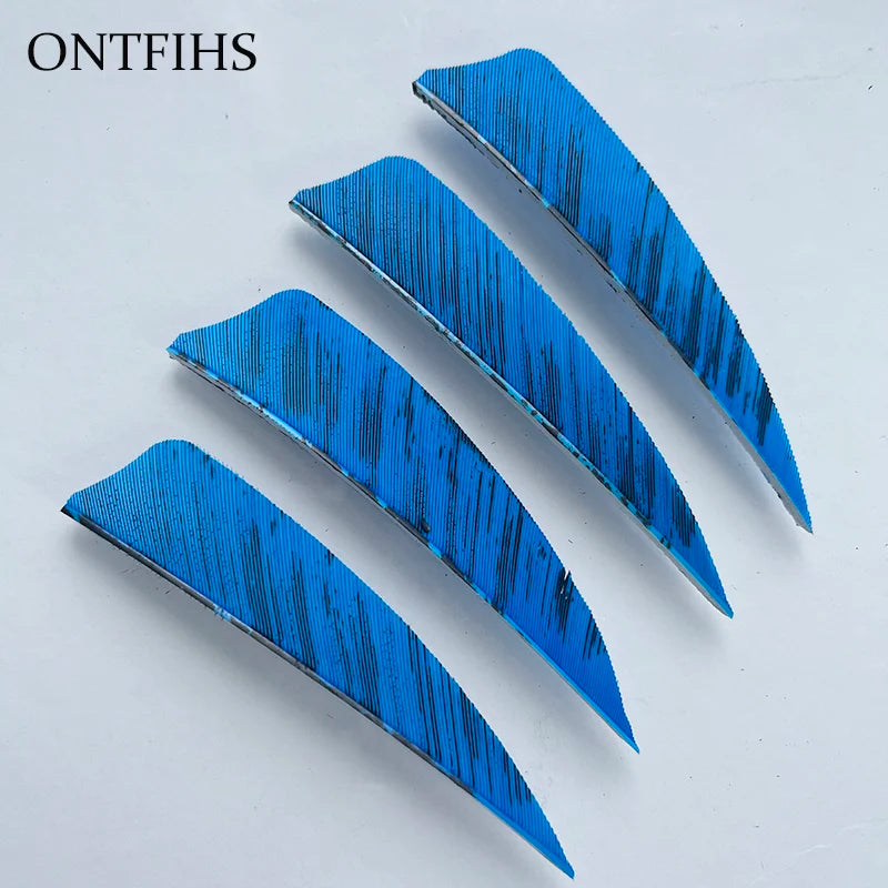 ONTFIHS 2" Shield Ink Painting Arrow Feathers Fletchings