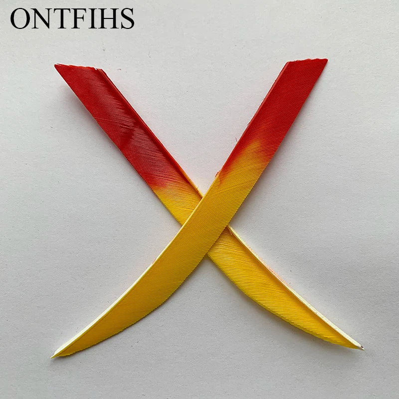 ONTFIHS 5" Kyodo Shape Arrow Feathers Fletchings