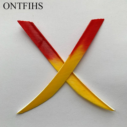 ONTFIHS 5" Kyodo Shape Arrow Feathers Fletchings