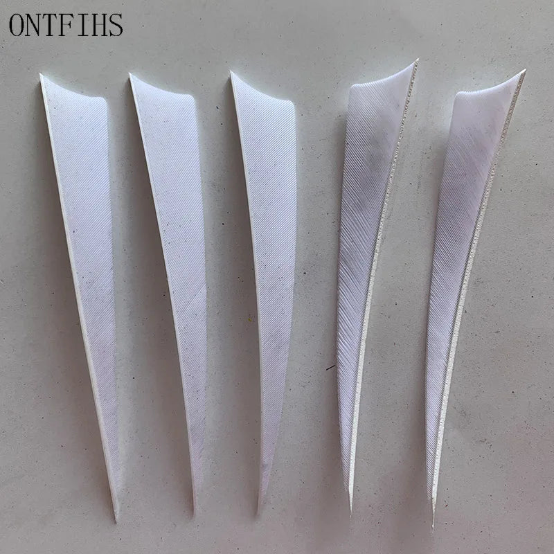 ONTFIHS 5" Solid Color New Shield Arrow Feathers Fletchings